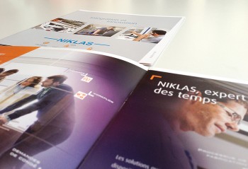 Niklas, création graphique d'une brochure de présentation