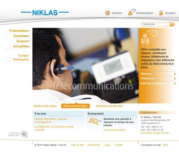 Niklas, nouvel communication et nouveau site internet