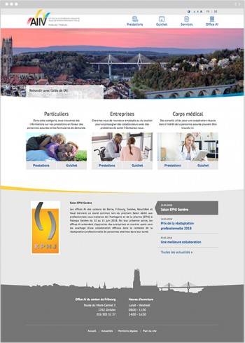 Nouveau site web pour l’Office AI du canton de Fribourg