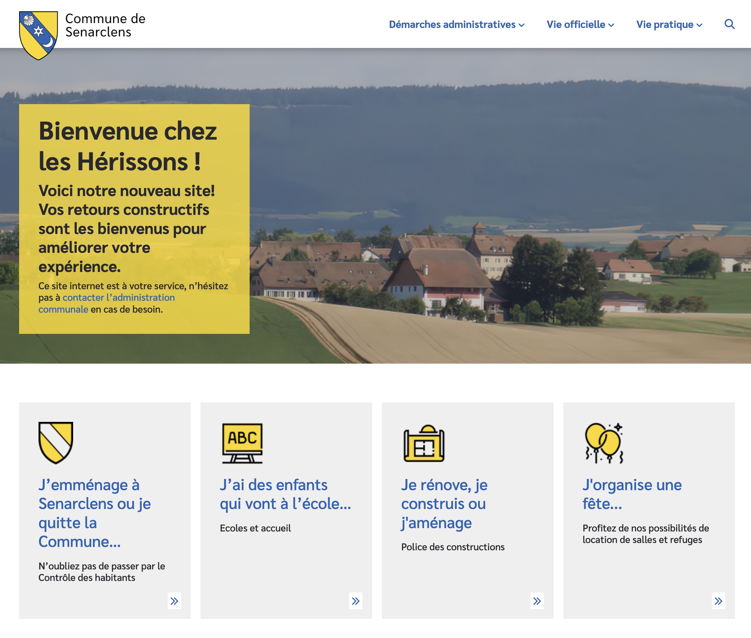 Page d'accueil Senarclens